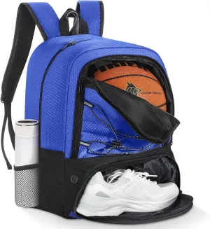 MoKo Basketball Bag Backpack, Soccer Backpack for Men & Women with Separate Ball and Shoes Compartments