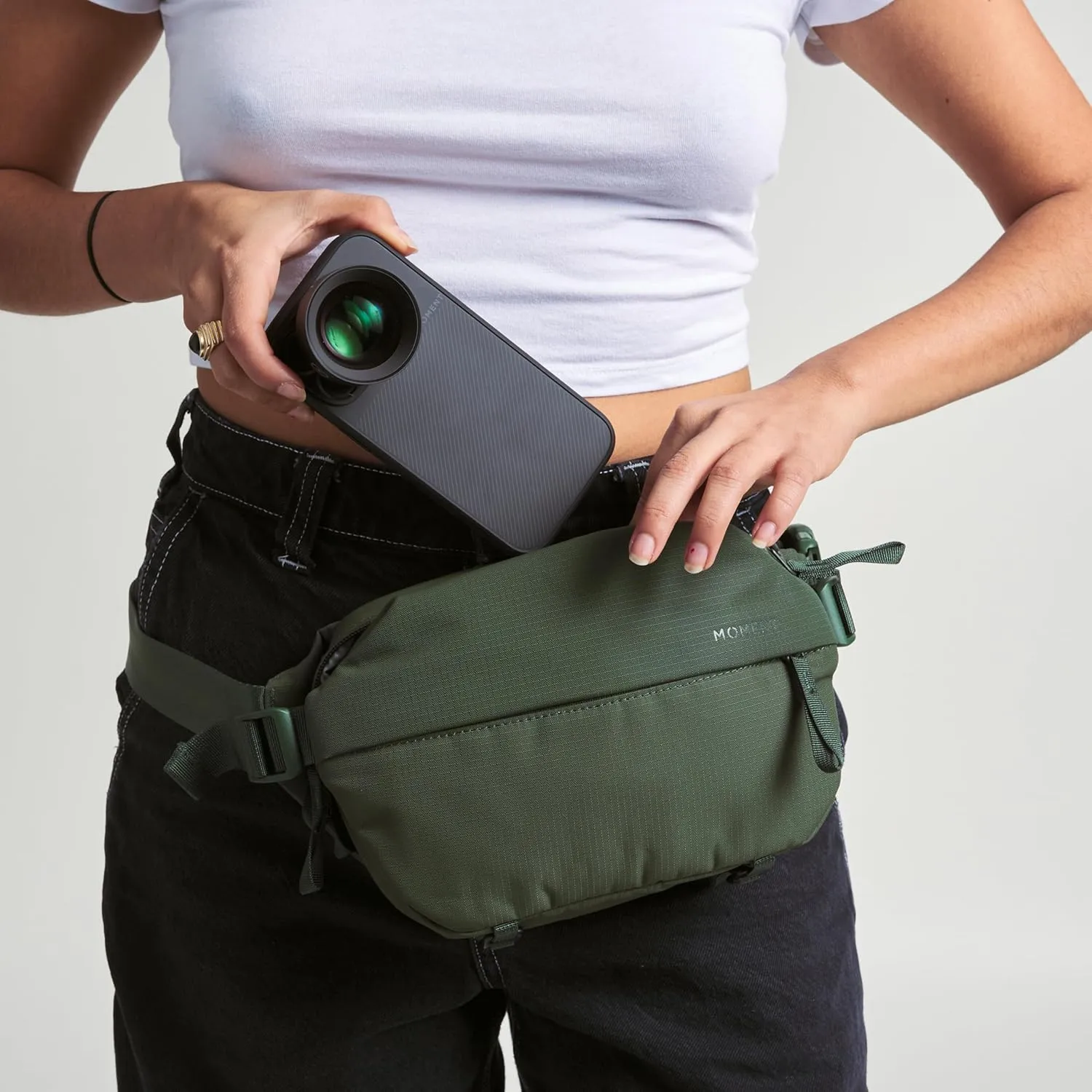 Moment Everything Sling – Water-Resistant Everyday Crossbody Bag | 2L & 4L Sizes (Gen 2, Black, 2L)
