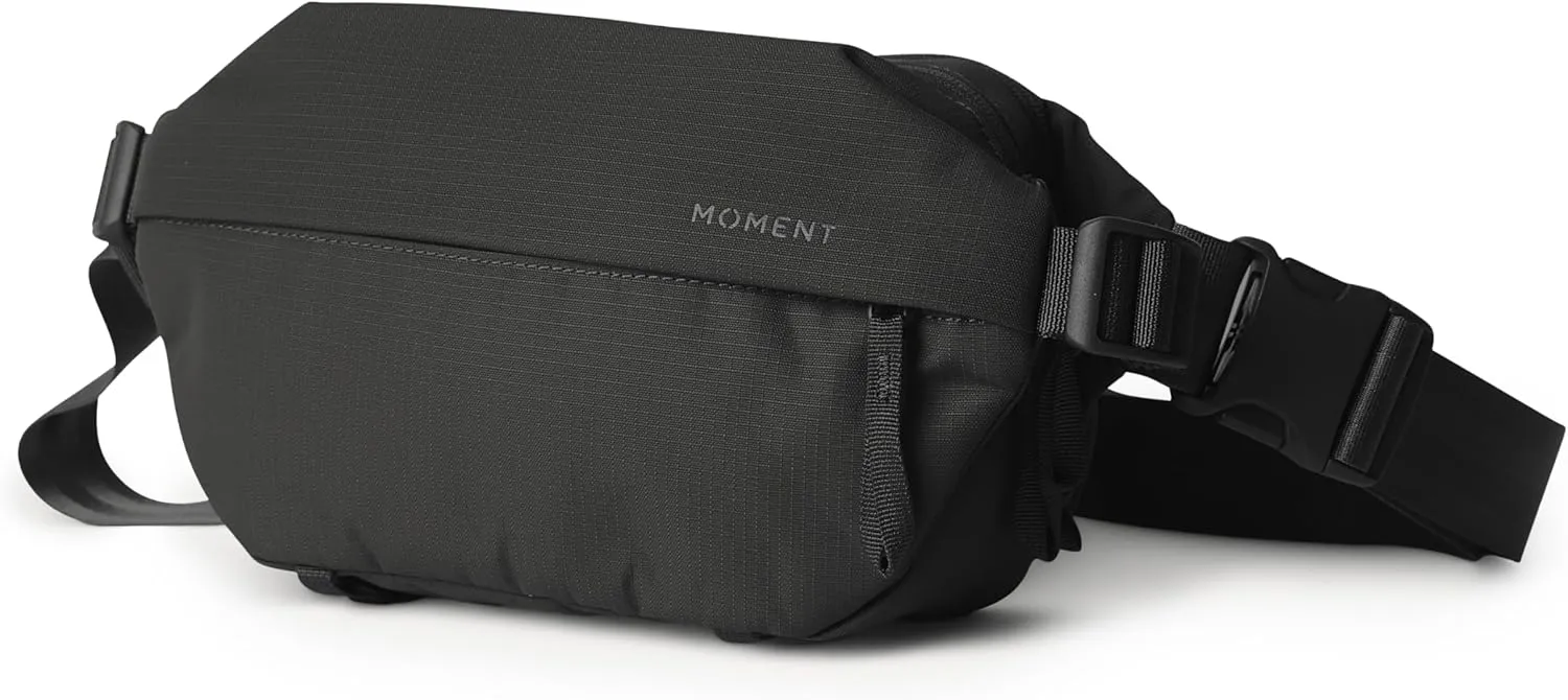 Moment Everything Sling – Water-Resistant Everyday Crossbody Bag | 2L & 4L Sizes (Gen 2, Black, 2L)
