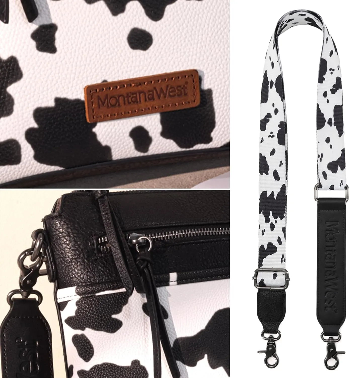 Montana West Crossbody Bag for Women Multi Pocket Cross Body Bag Purses with Guitar Strap