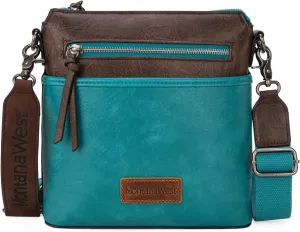 Montana West Crossbody Bag for Women Multi Pocket Cross Body Bag Purses with Guitar Strap