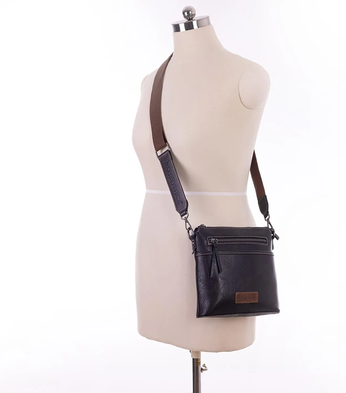 Montana West Crossbody Bag for Women Multi Pocket Cross Body Bag Purses with Guitar Strap