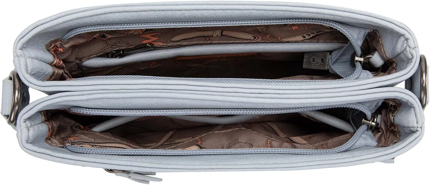 Montana West Crossbody Bags for Women Multi Pocket Cross Body Bag Purses with Guitar Strap