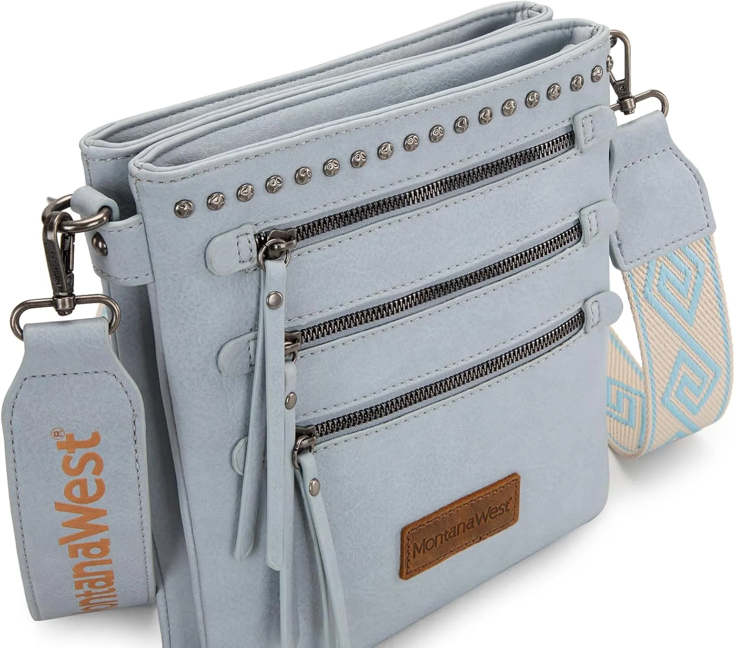 Montana West Crossbody Bags for Women Multi Pocket Cross Body Bag Purses with Guitar Strap