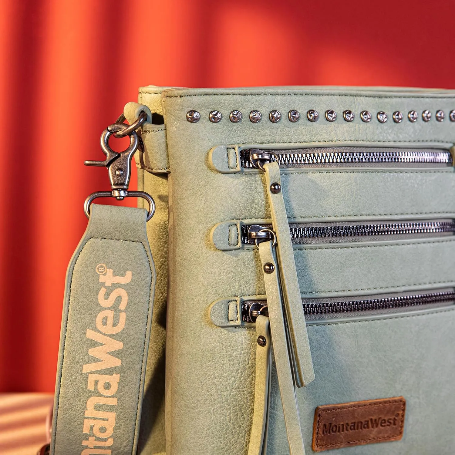 Montana West Crossbody Bags for Women Multi Pocket Cross Body Bag Purses with Guitar Strap