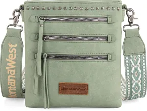 Montana West Crossbody Bags for Women Multi Pocket Cross Body Bag Purses with Guitar Strap