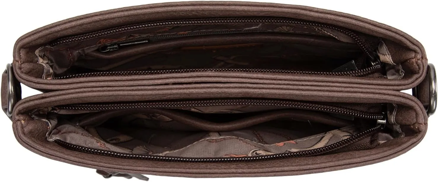 Montana West Crossbody Bags for Women Multi Pocket Cross Body Bag Purses with Guitar Strap