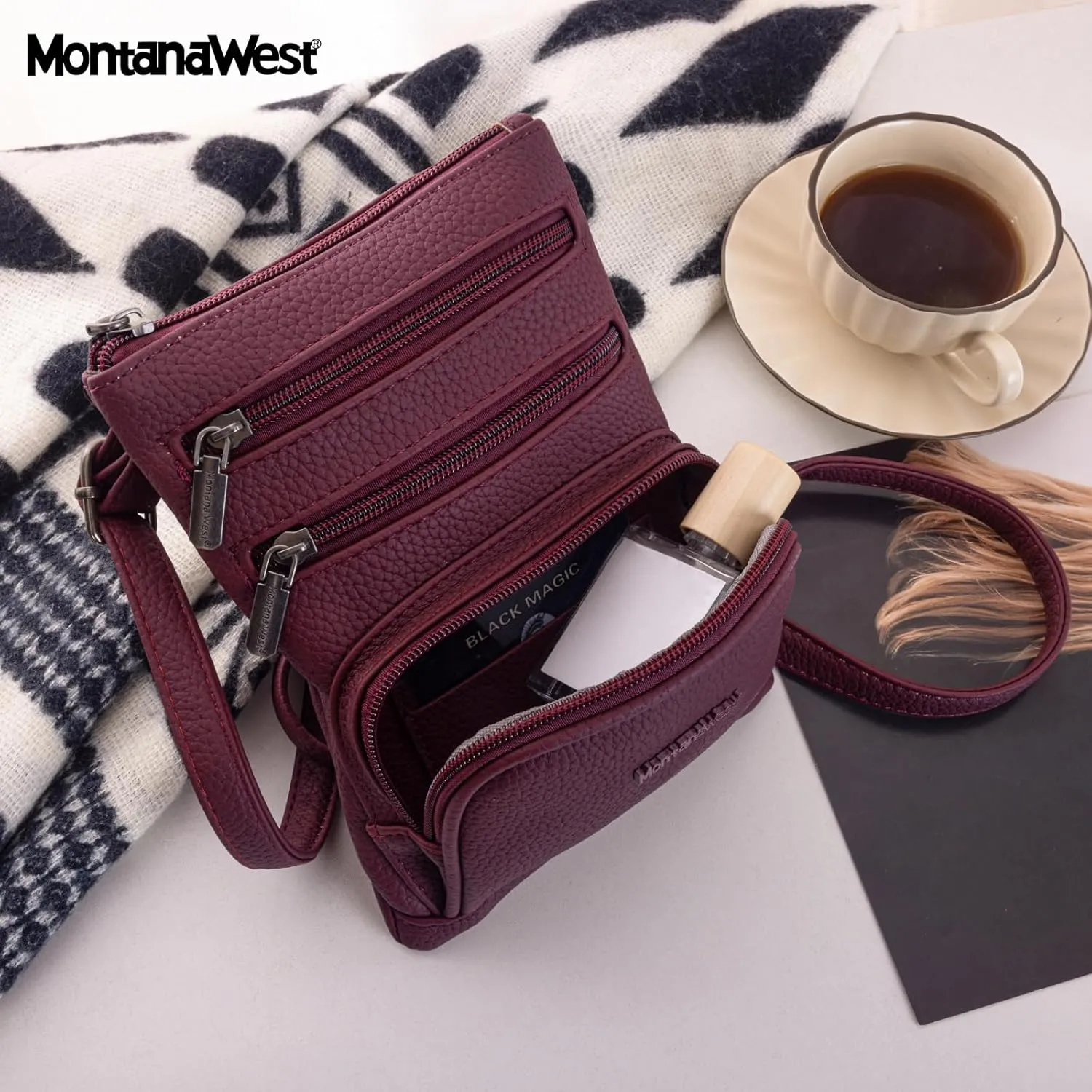 Montana West Small Crossbody Bag for Women Multi-Pocket Crossbody Purse