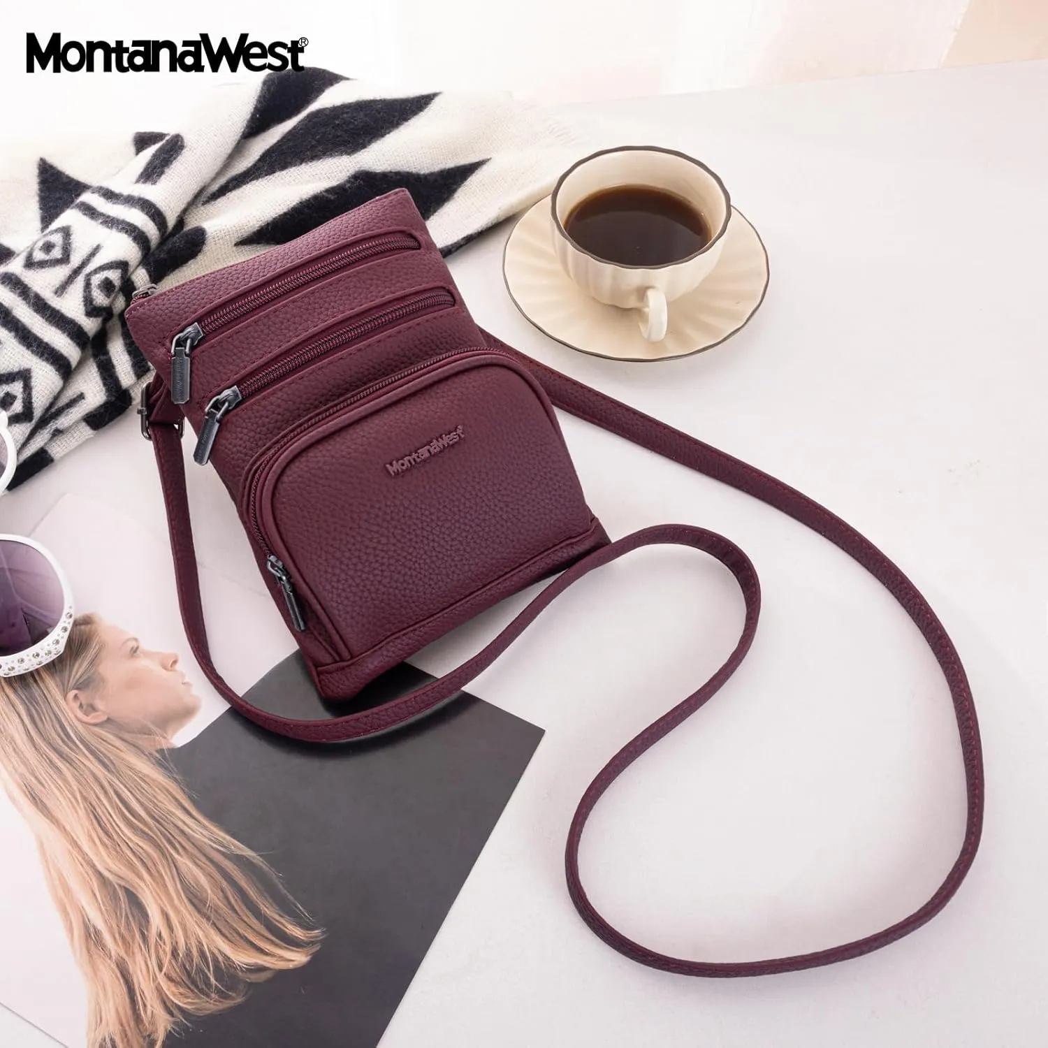 Montana West Small Crossbody Bag for Women Multi-Pocket Crossbody Purse