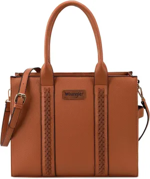 Montana West Wrangler Purse for Women Large Work Tote Bags with Strap Vintage Top-Handle Handbags