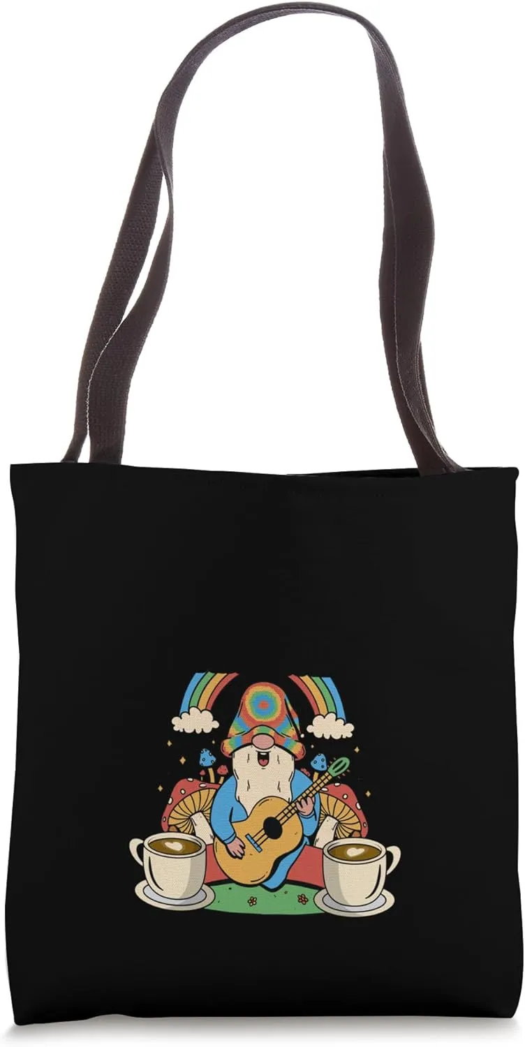 Morning Person Mushroom Coffee for Hippies Tote Bag
