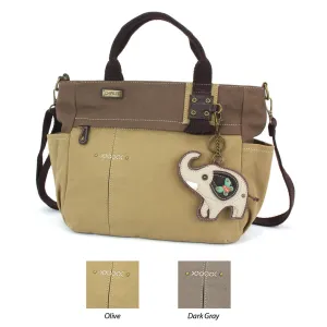 Multi Pocket Tote - Gray Elephant