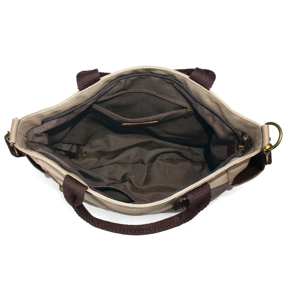 Multi Pocket Tote - Gray Elephant