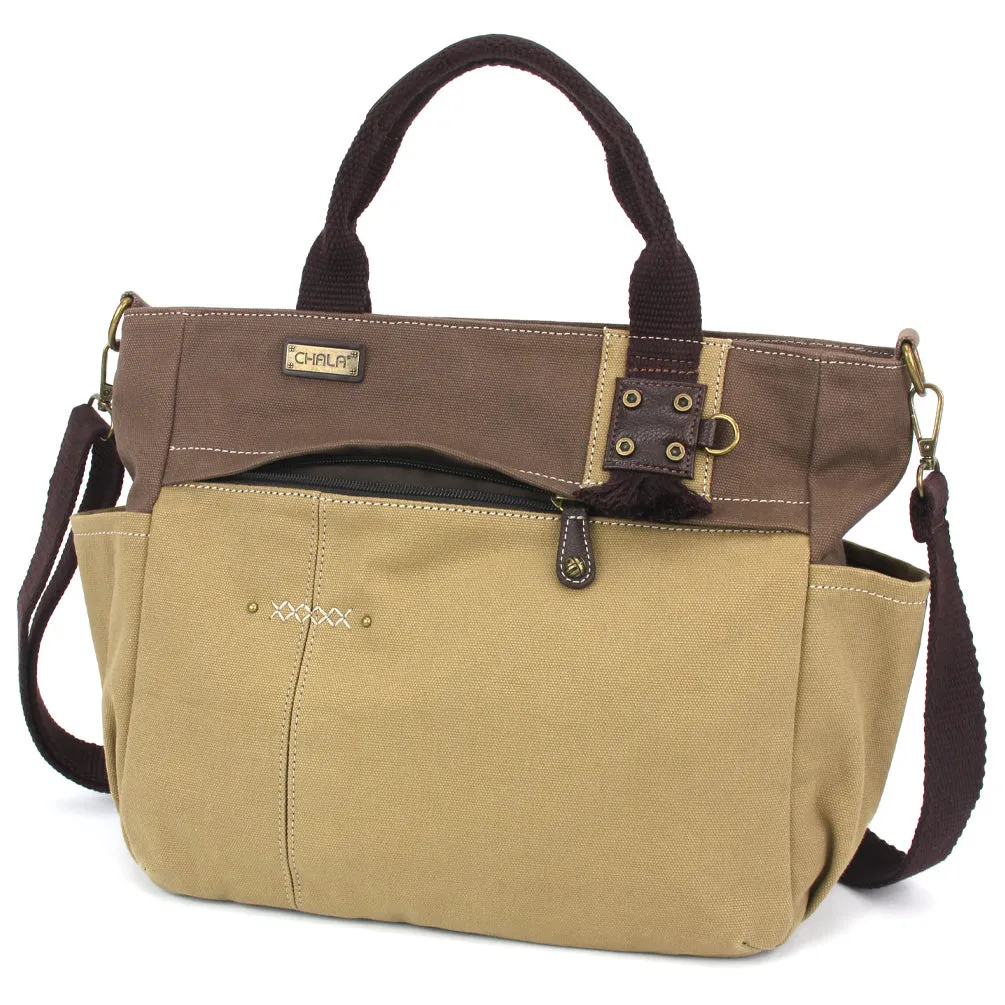 Multi Pocket Tote - Gray Elephant