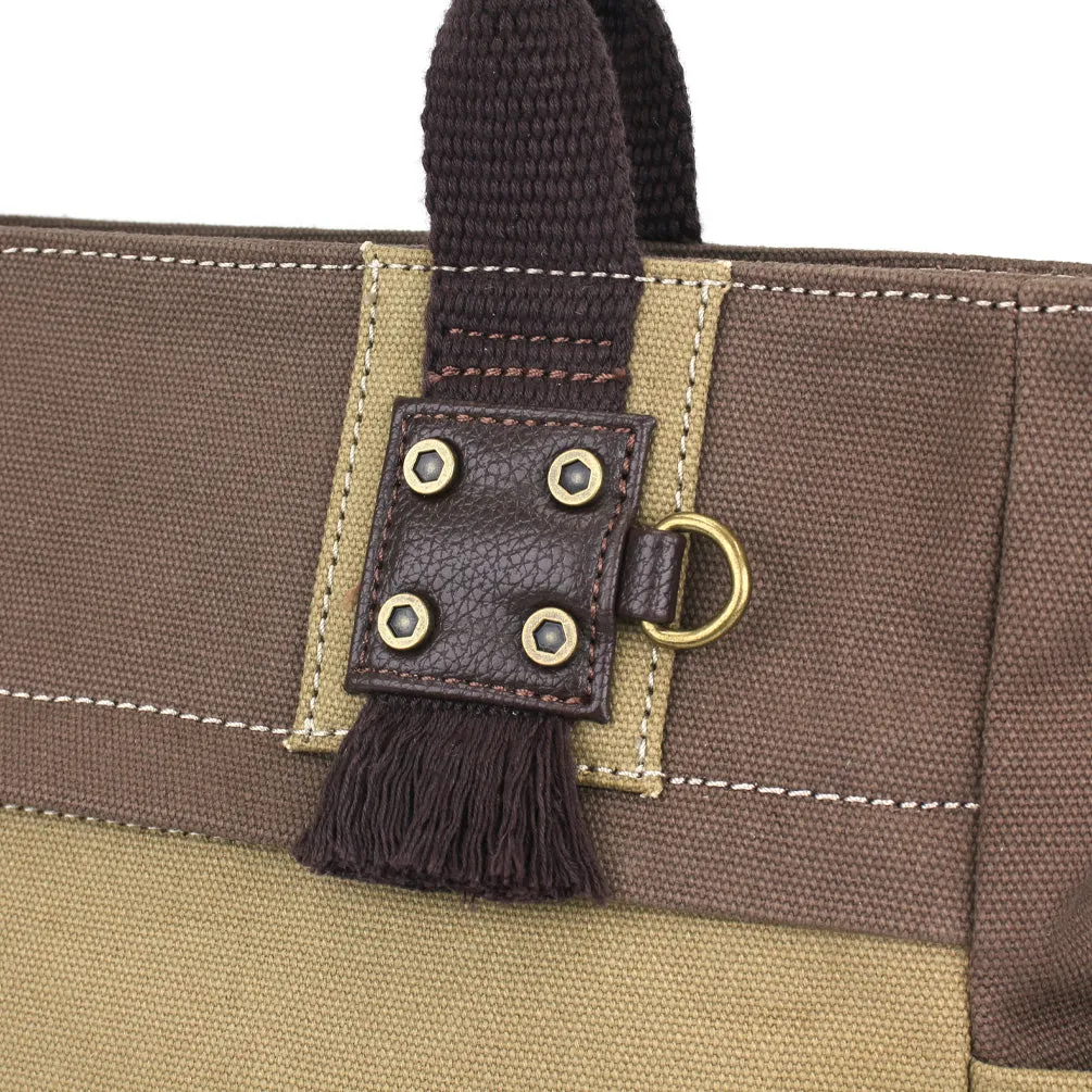 Multi Pocket Tote - Gray Elephant