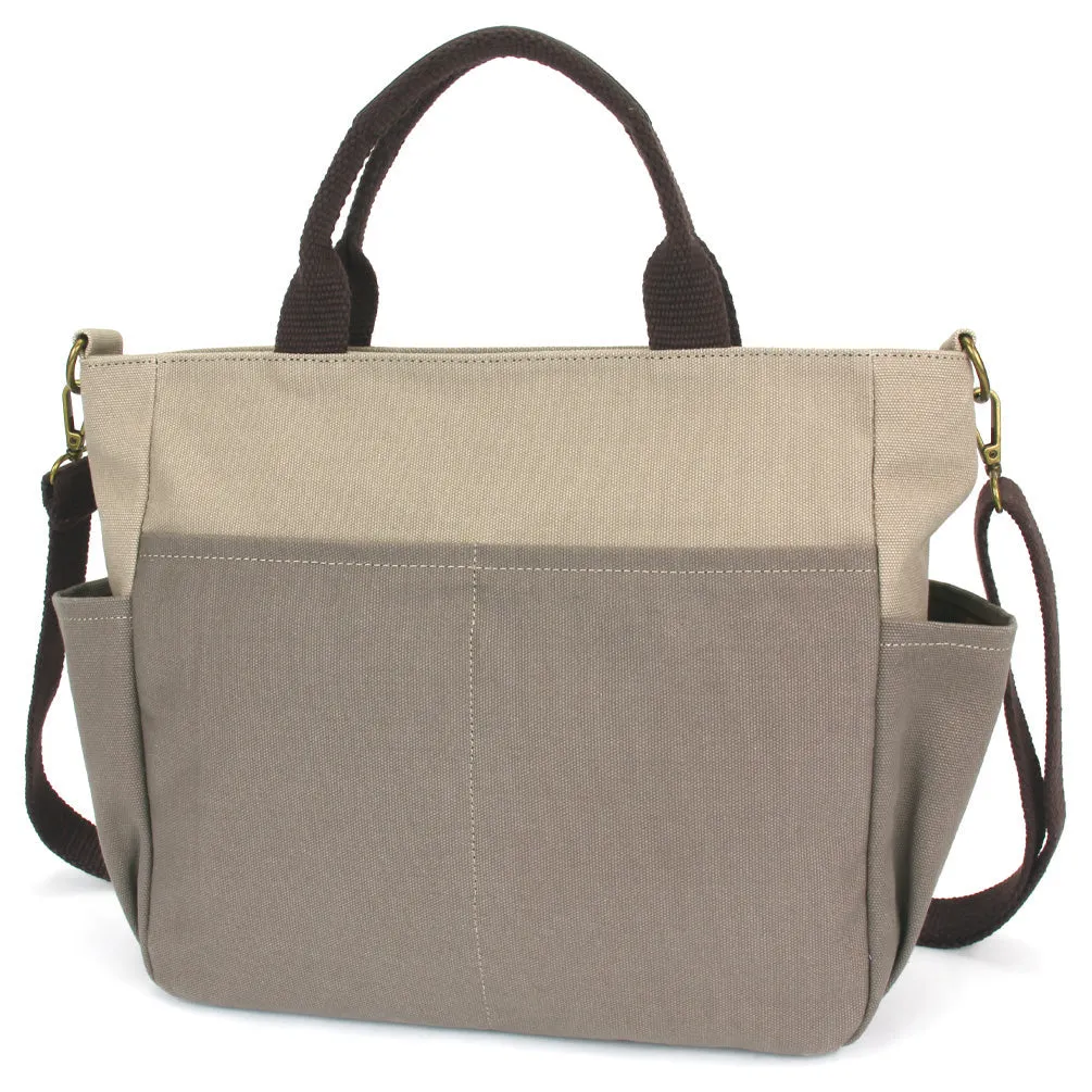 Multi Pocket Tote - Gray Elephant