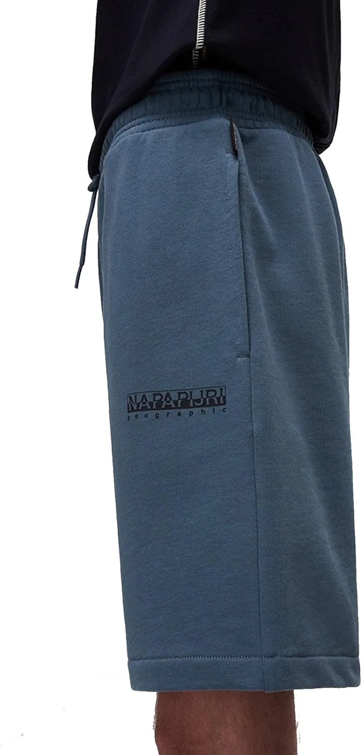 Napapijri Gori Men's Drawstring Athletic Bermuda Shorts, Stormy Weather Blue