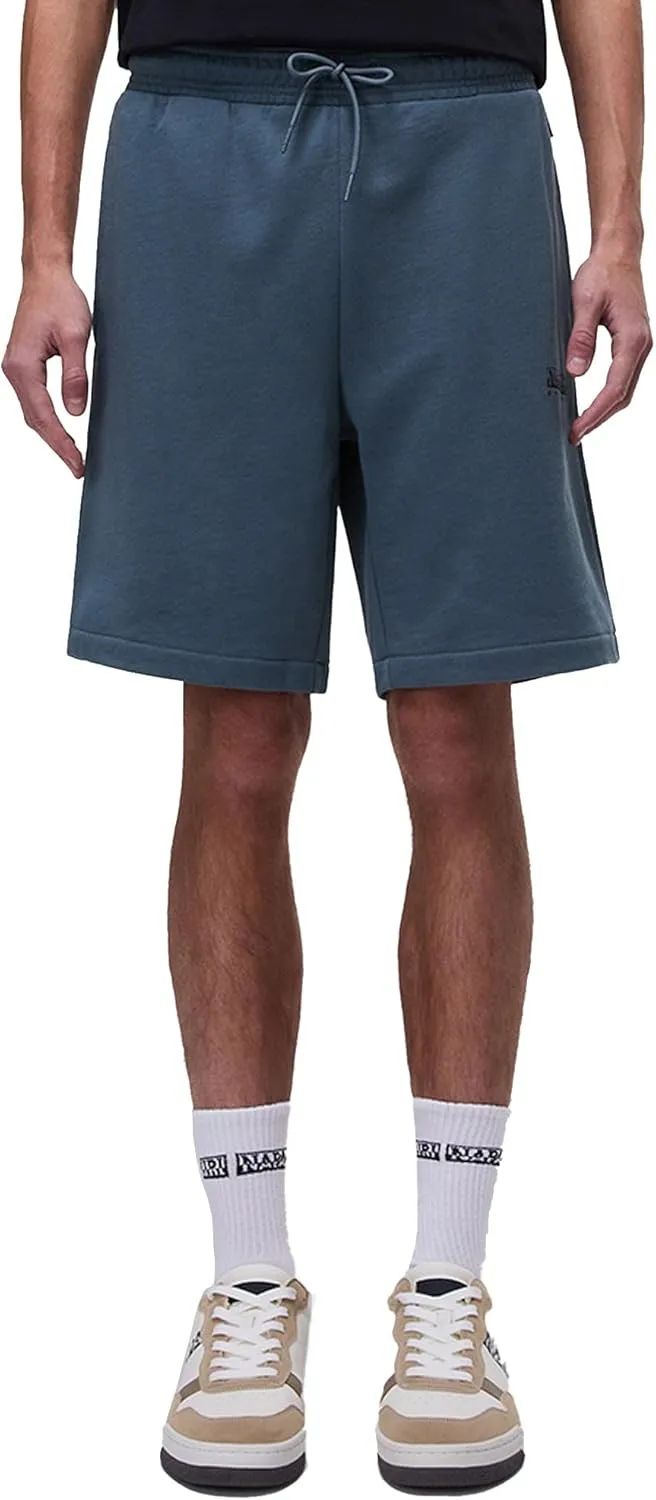 Napapijri Gori Men's Drawstring Athletic Bermuda Shorts, Stormy Weather Blue
