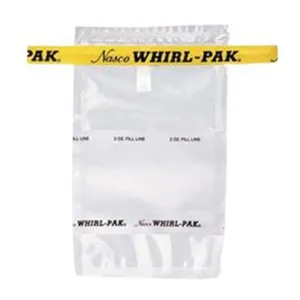 Nasco Whirl-Pak B01489WA Write-On Bag, 18cm L x 9.5cm W, 0.064mm Thickness, 207ml Capacity (Box of 500)