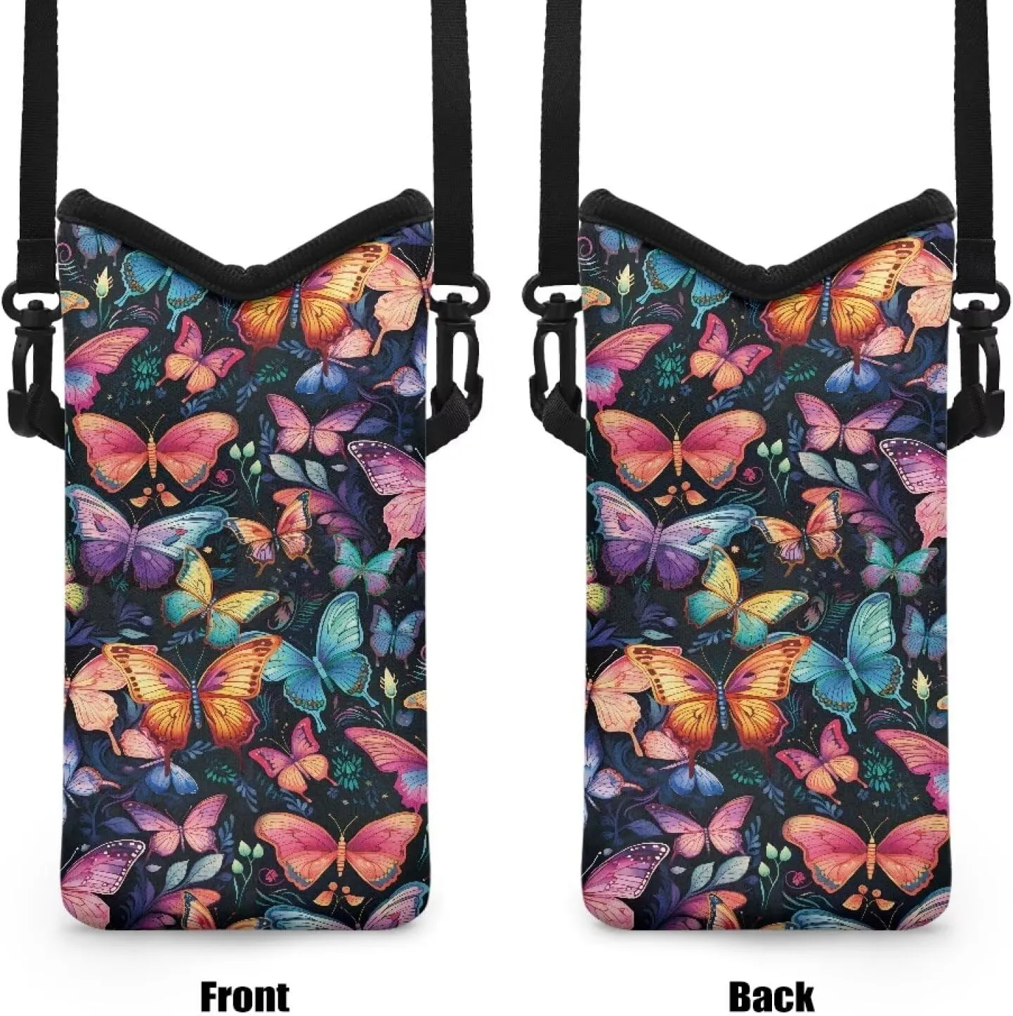 Neoprene Small Crossbody Bag with Adjustable Strap Water-Resistant Portable Cellphone Pouch for Travel, Outings