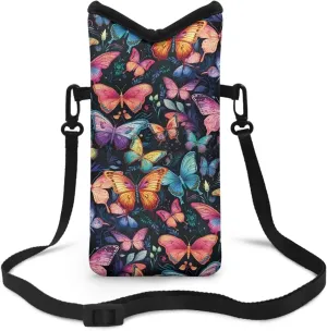 Neoprene Small Crossbody Bag with Adjustable Strap Water-Resistant Portable Cellphone Pouch for Travel, Outings