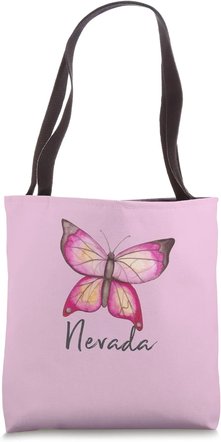 Nevada BOHO Butterfly Artsy Bohemian Chic Whimsy Tote Bag