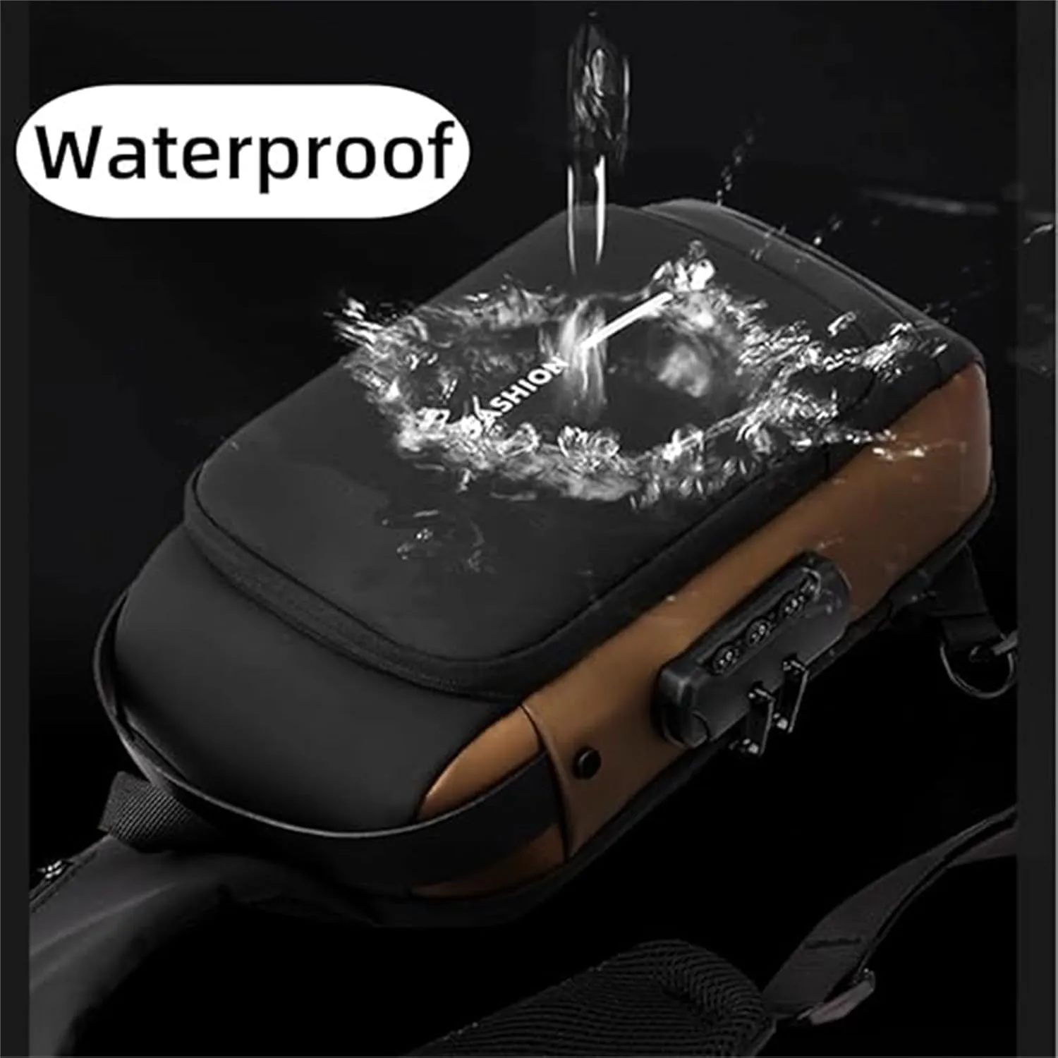 New Carbon Fiber Streamline Anti-theft Sling Bag, Sports Crossbody Bag,Waterproof Crossbody Bag for Daily Trips, Travel