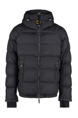 Norton hooded nylon down jacket