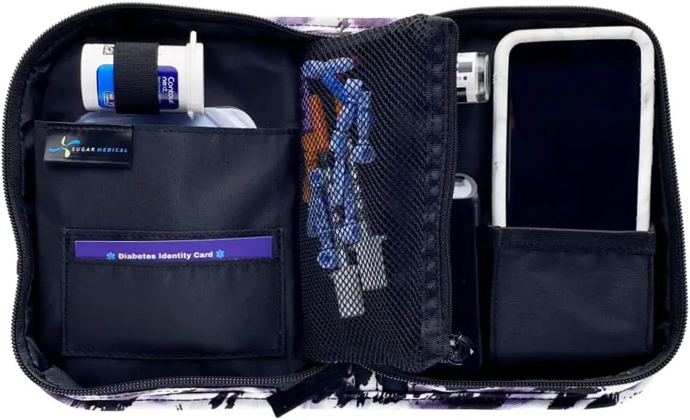 Omnipod Supply Case - Diabetes Bag for Omnipod 5, Dash or PDM - Fits Extra Pod, Test Strips, Insulin, Lancet and More