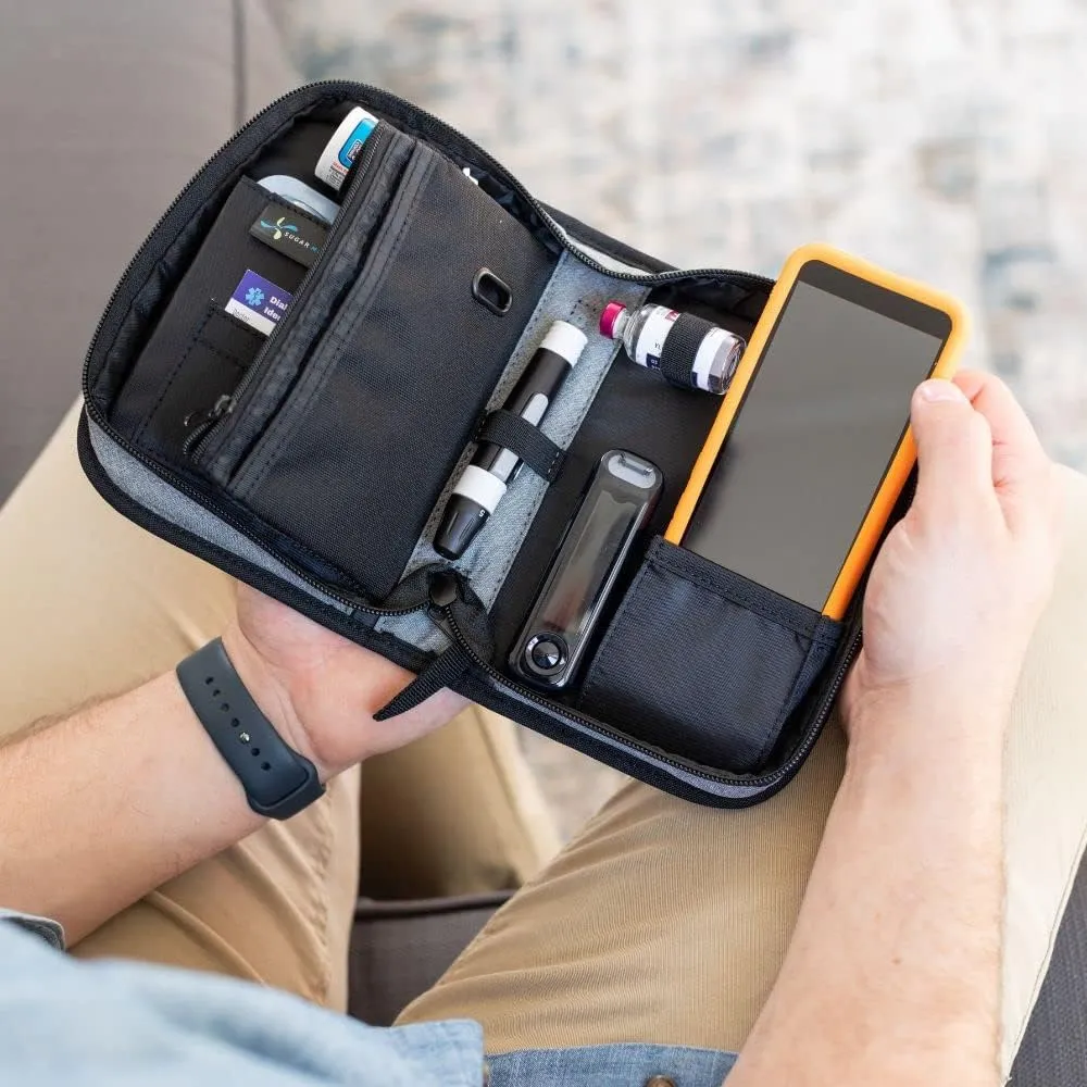 Omnipod Supply Case - Diabetes Bag for Omnipod 5, Dash or PDM - Fits Extra Pod, Test Strips, Insulin, Lancet and More