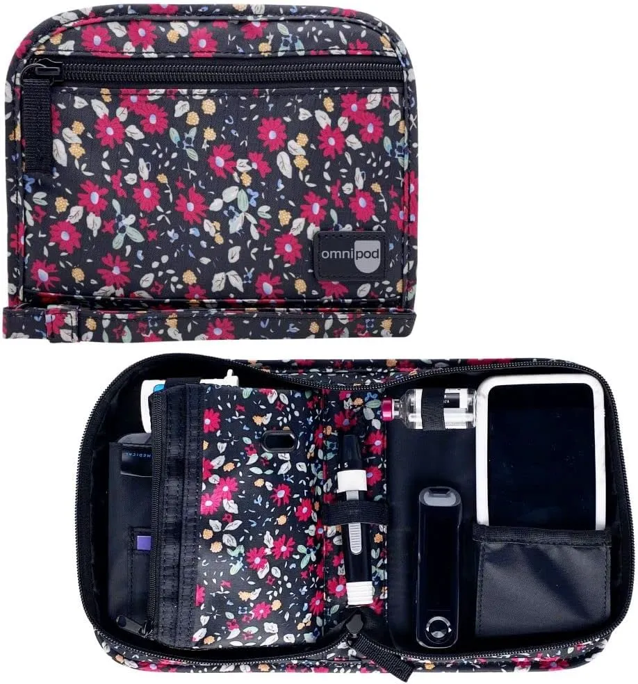 Omnipod Supply Case - Diabetes Bag for Omnipod 5, Dash or PDM - Fits Extra Pod, Test Strips, Insulin, Lancet and More