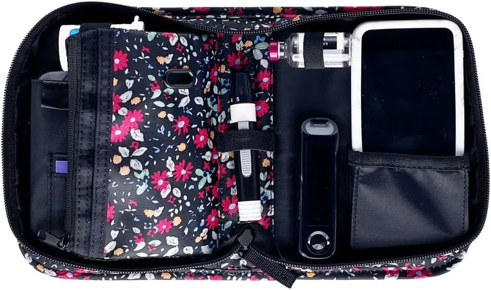 Omnipod Supply Case - Diabetes Bag for Omnipod 5, Dash or PDM - Fits Extra Pod, Test Strips, Insulin, Lancet and More