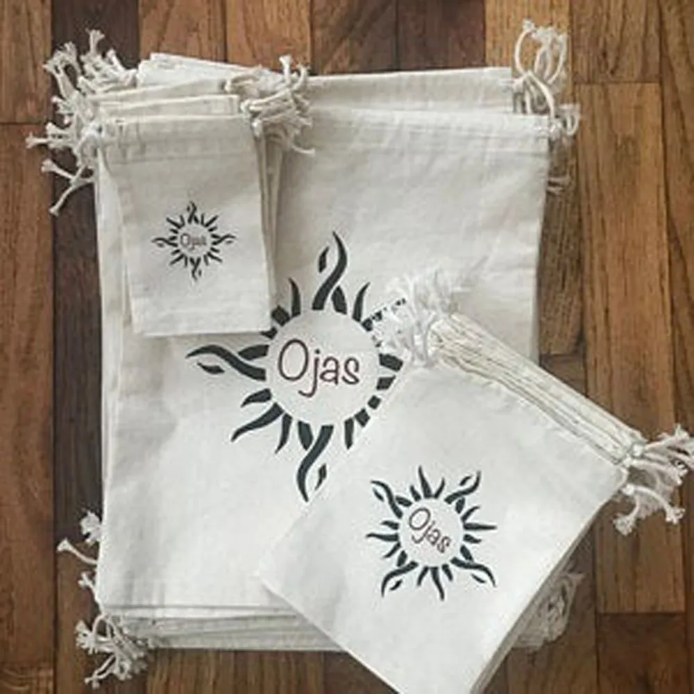 Organic Cotton Drawstring Bags - Custom Logo, Dust Bags, Gift Pouches