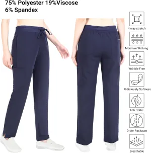 Organix Medical Uniform Cargo Pant for Men & Women, 4-Way Stretch, Adjustable Drawstring, Workwear Professional Cargo Pants