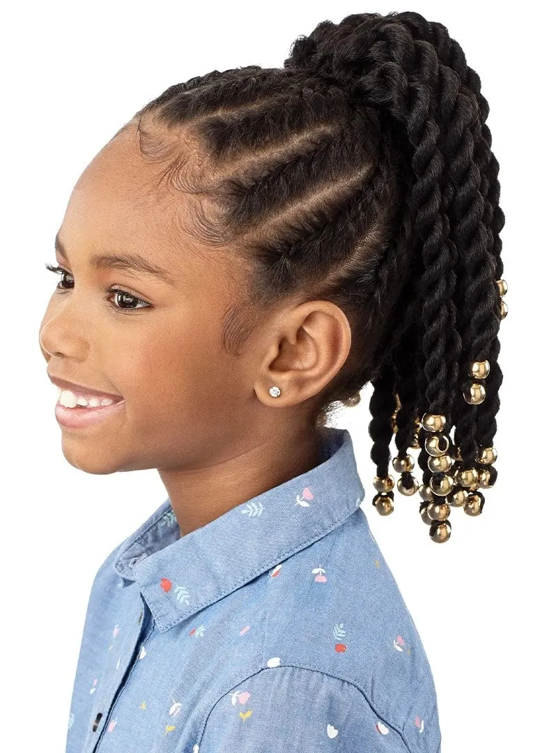 Outre Lil Looks Drawstring Ponytail - BEADED TWISTS 12" (2T1/27)