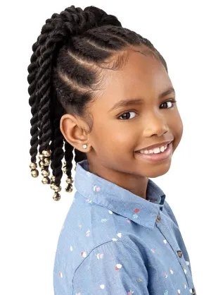 Outre Lil Looks Drawstring Ponytail - BEADED TWISTS 12" (2T1/BU)