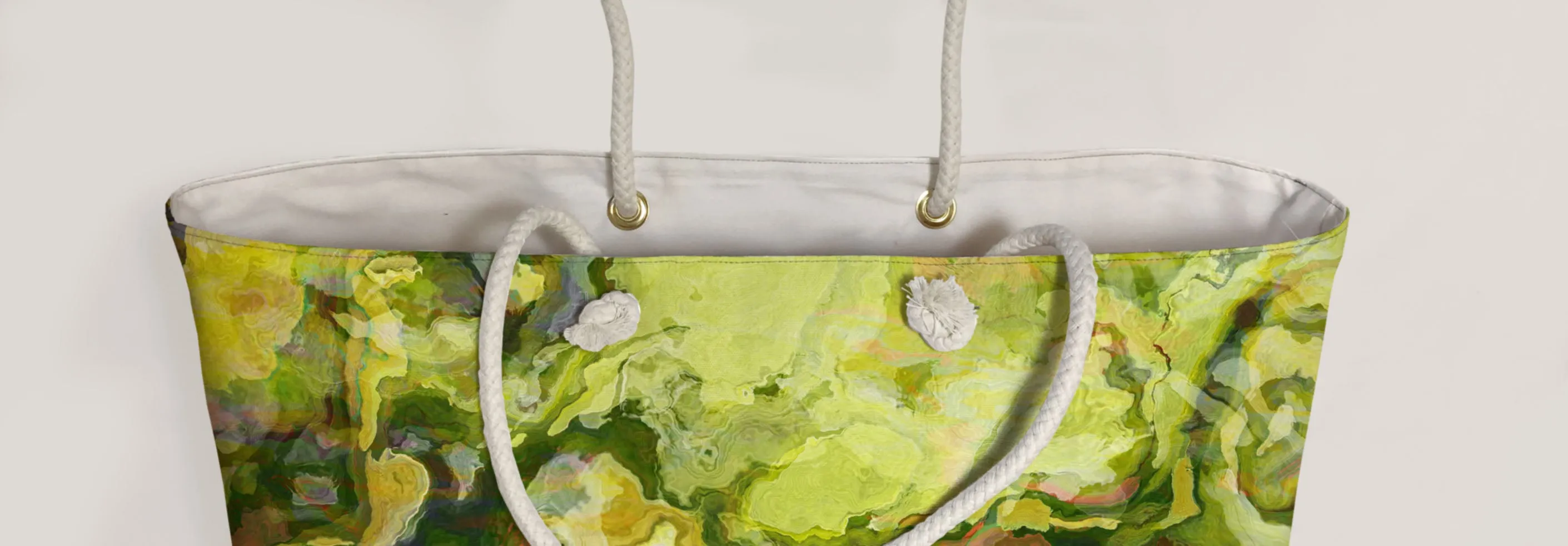 Oversized Tote, Lemon Tree