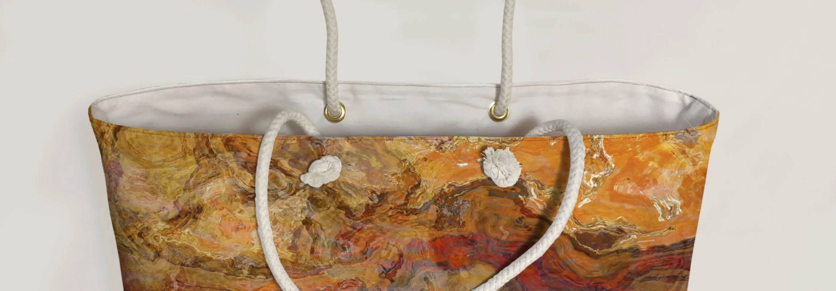 Oversized Tote, Magma