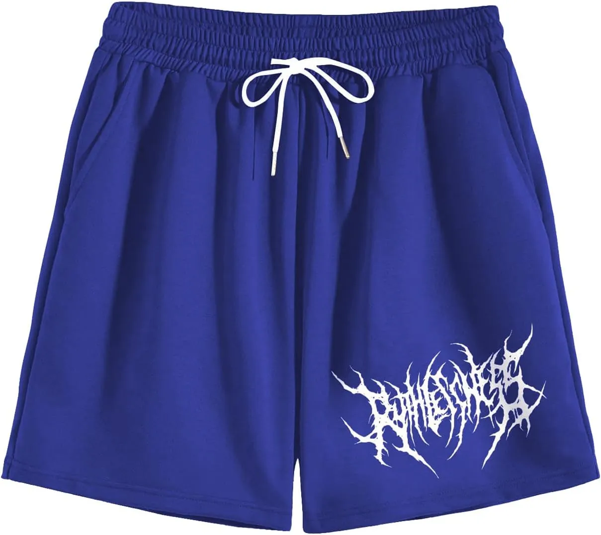 OYOANGLE Men's Graphic Drawstring Shorts Athletic Sport Gym Workout Shorts