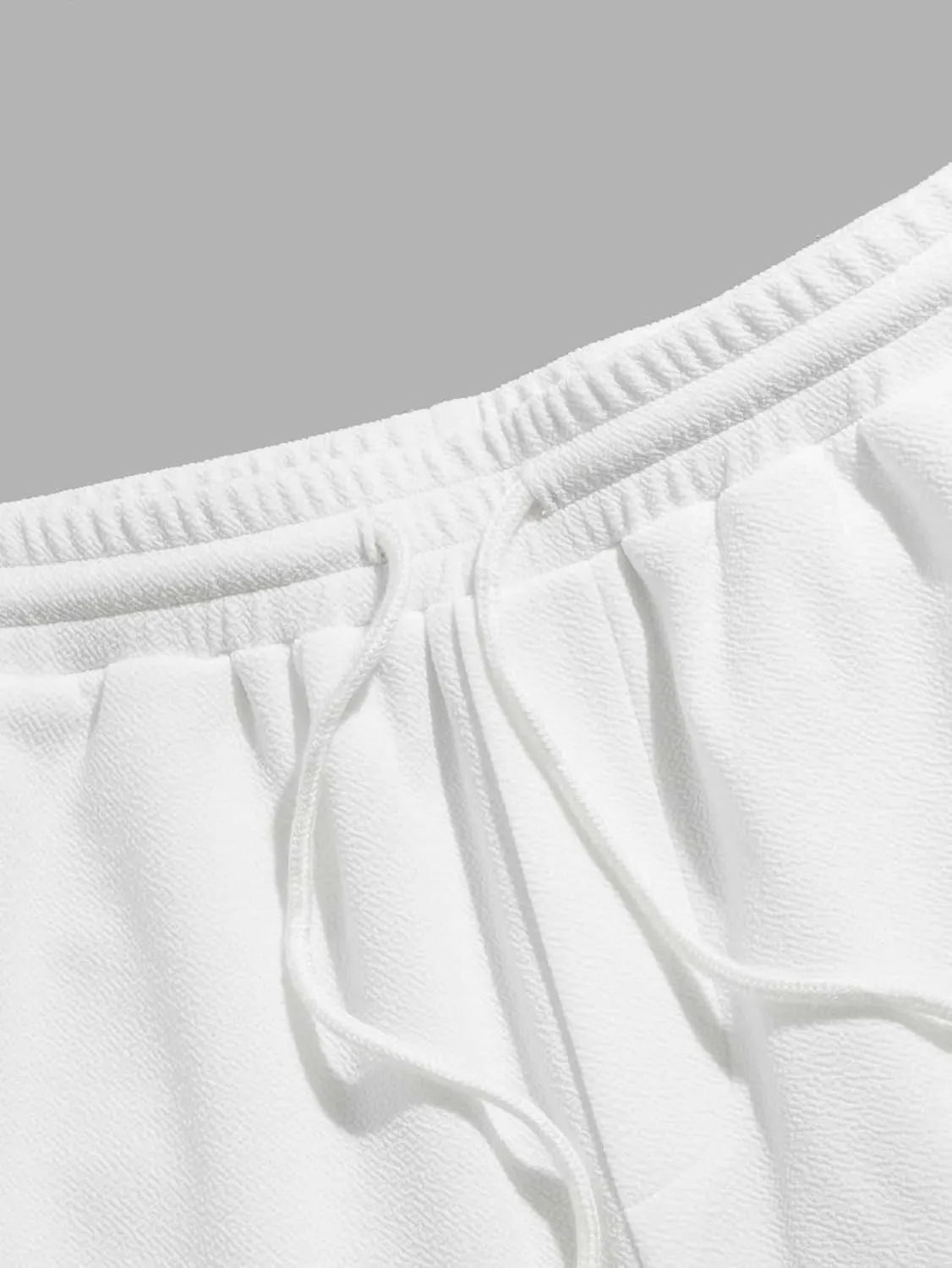 OYOANGLE Men's Graphic Drawstring Shorts Athletic Sport Gym Workout Shorts