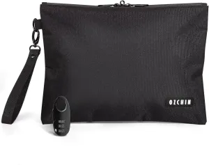 OZCHIN Smell Proof Bag with Combination Lock Smell Proof Bag Carbon Lining Smoking Tobacco Pouches Durable Odorless Medicine Organizer