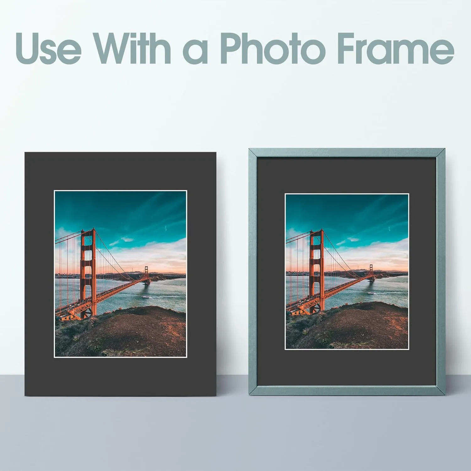 Pack of 25 11x14 Black Picture Mats Mattes with White Core Bevel Cut for 8x10 Photo  Backing  Bags