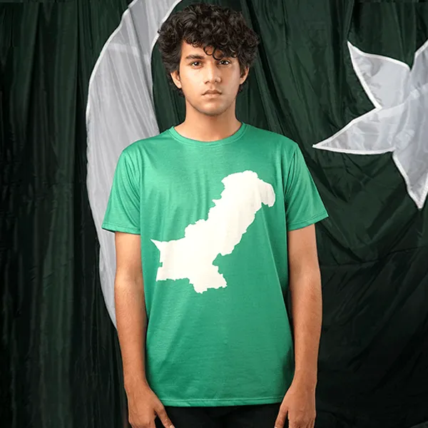 Pakistan Map Unisex All-Over Print T-Shirt