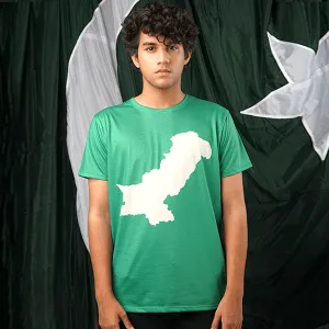 Pakistan Map Unisex All-Over Print T-Shirt