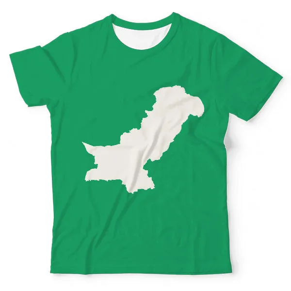 Pakistan Map Unisex All-Over Print T-Shirt
