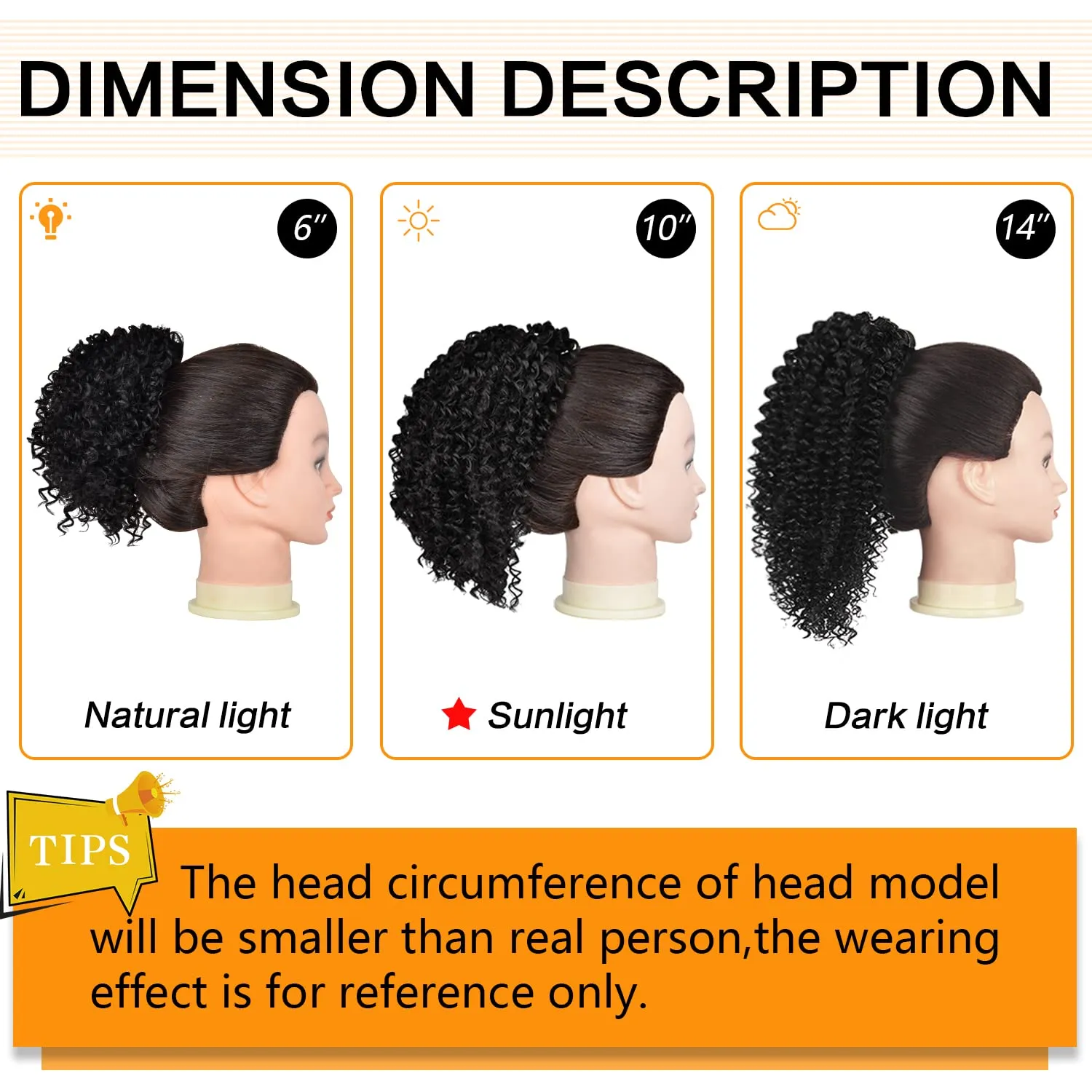 PEACOCO Curly Ponytail Extension Drawstring Ponytails for Black Women Synthetic Curly Drawstring Ponytail with 2 Clips(1BT27)