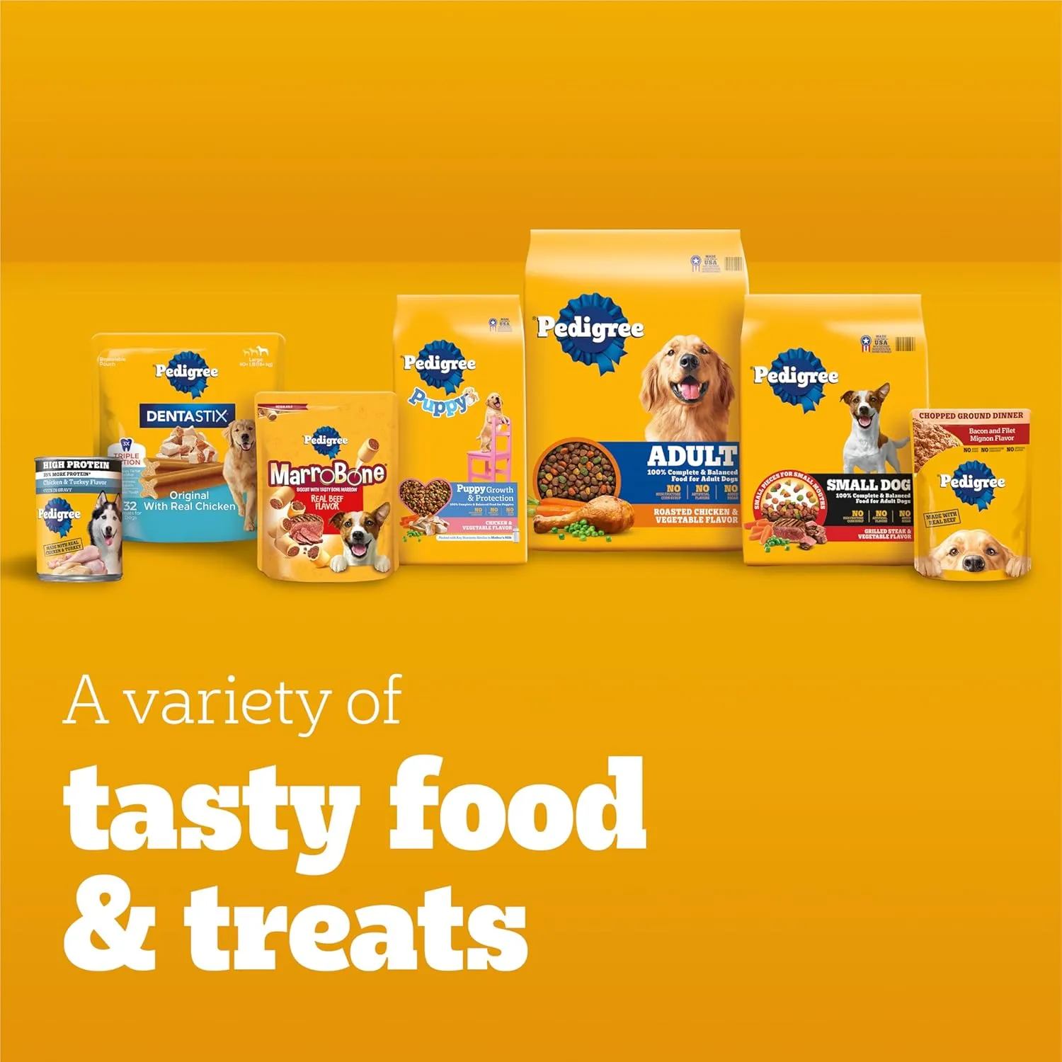 Pedigree High Protein Adult Soft Wet Dog Food 30-Count Variety Pack, 3.5 oz Pouches