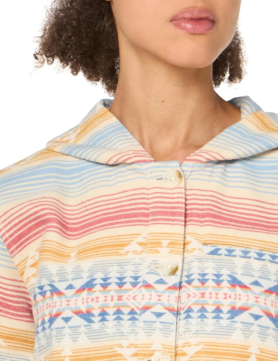 PENDLETON Women's Button Front Beach Hoodie