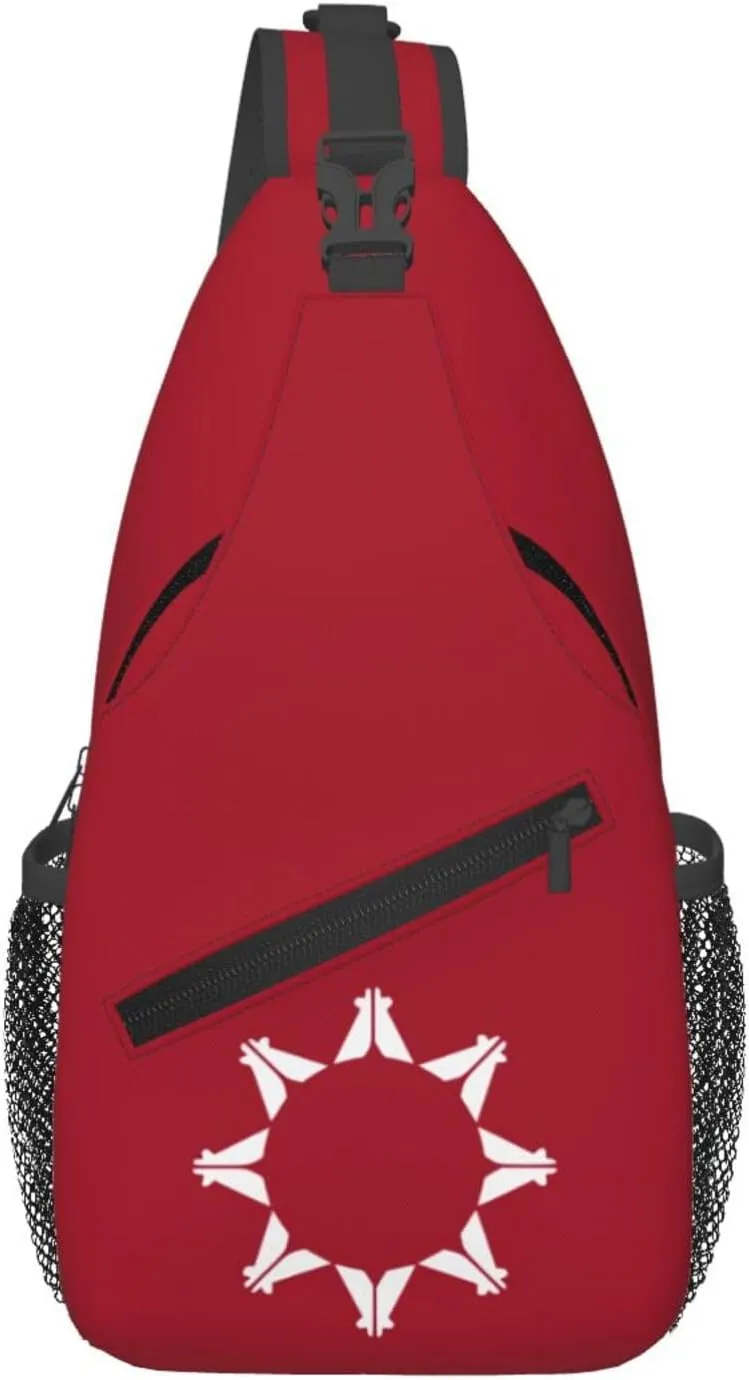 Pine Ridge Flag Crossbody Bags For Women Men Chest Backpack Gym Shoulder Bag Travel Outdoor Sports Casual Crossbody Bags