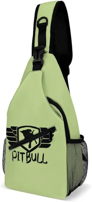 Pit Bull Dog Logo Fashion Sling Bag Shoulder Chest Crossbody Bags Backpack Travel Hiking